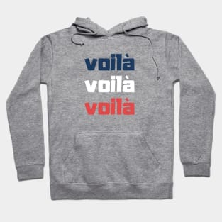 Voilà French Design Pink words Hoodie